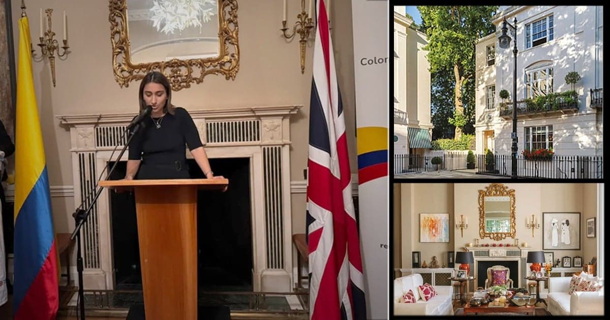 Laura Sarabia ocupa histórica residencia diplomática en Londres
